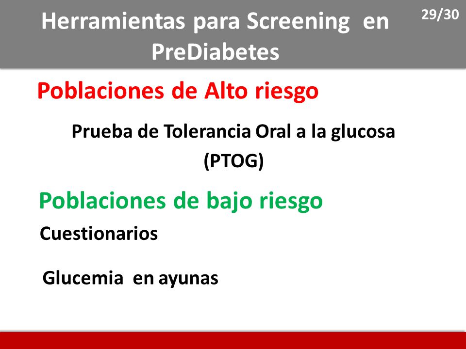 poblaciones de alto riesgo para diabetes